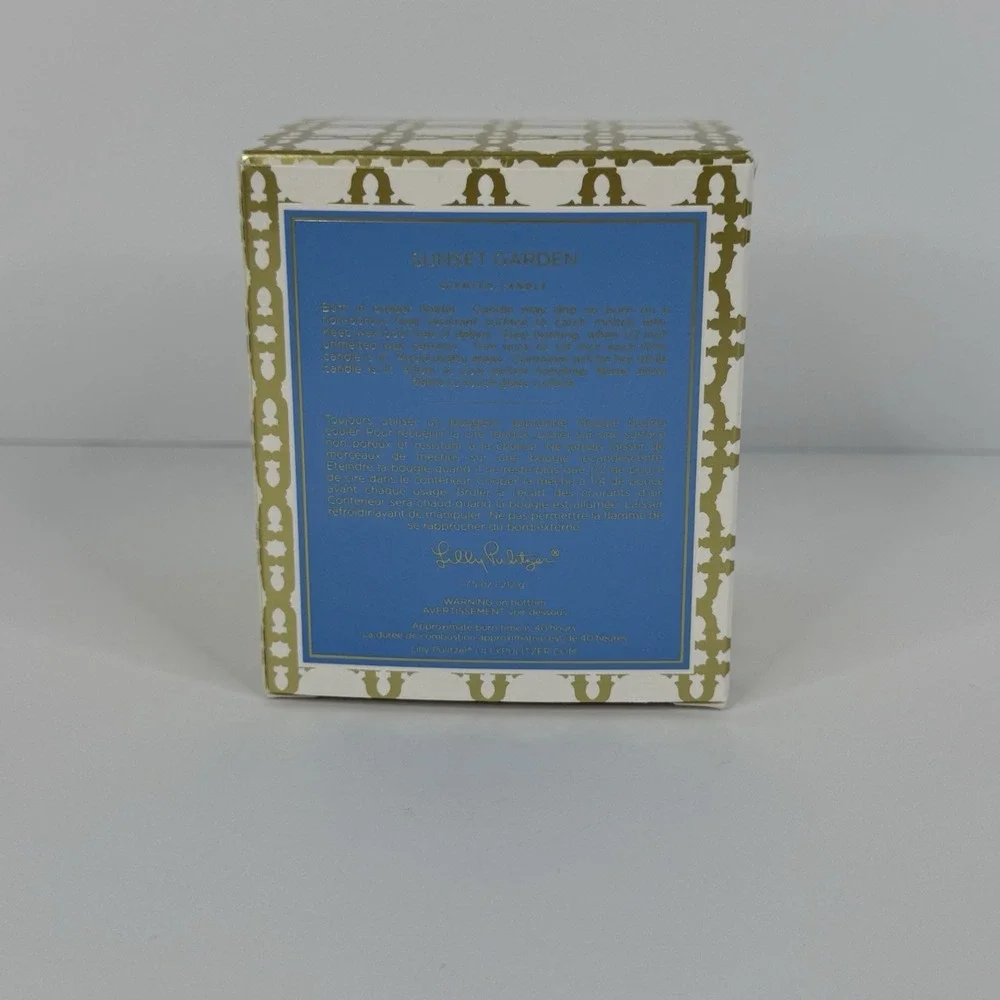 Lilly Pulitzer Sunset Garden Scented Candle 7.5 Oz Brand New In Box